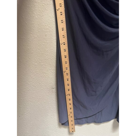41 Hawthorn Draped Front Dress - Small - Gray colo Polyester & Spandex Blend Mad - Picture 3 of 8